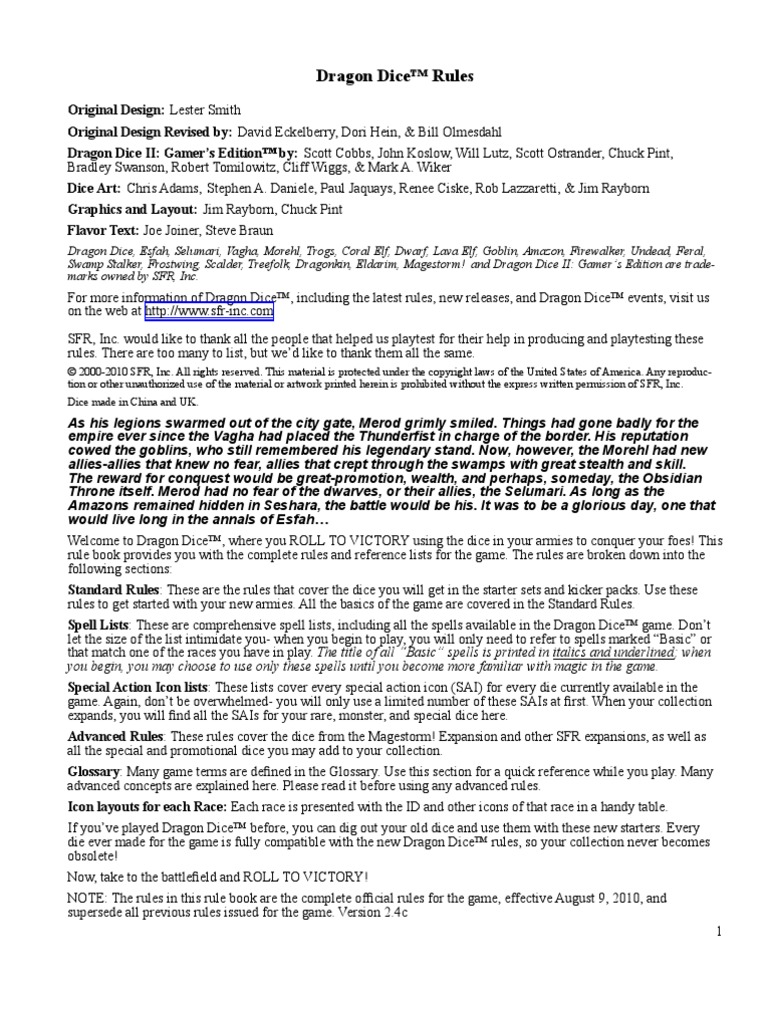 Starter Rules PDF Leisure