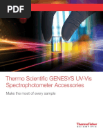 Genesys Uv Vis Spectrophotometer Accessories Brochure BR52302