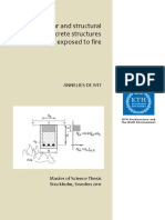 Behaviour and Structural Design of Concrete Structures Exposed To Fire