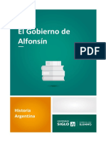 El gobierno de Alfonsín