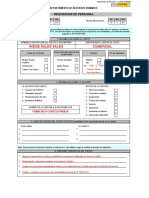Requisición de Personal y DP - InSIDE SALES - Folio COD0002