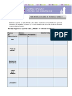 Taller Sistemas de Control de Inventarios - Act. 3 Und.