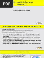 Public Health Informatics MPHE 622: Kassim Kamara, M.Phil