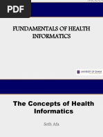 The Concept of Health Informatics - 3