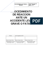 Procedimiento de Reaccion Ante La Ocurrencia de Un Accidente Leve Grave o Fatal