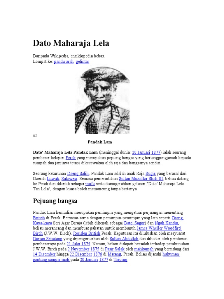 Dato Maharaja Lela