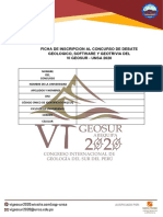 Ficha Inscripcion Geosur 2020