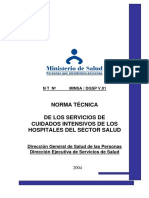 Norma Técnica Unidad Cuidados Intensivos