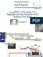 Training Program for MARPOL73/78 Annex VI Regulations
