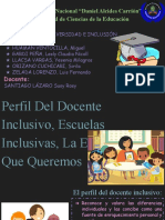 Perfil Del Docente Inclusivo, Escuelas Inclusivas, La Escuela Que Queremos