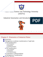 Addis Ababa Science and Technology University (Aastu) Industrial Automation and Introduction To Robotics