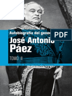Páez José Antonio Autobiografía Tomo II