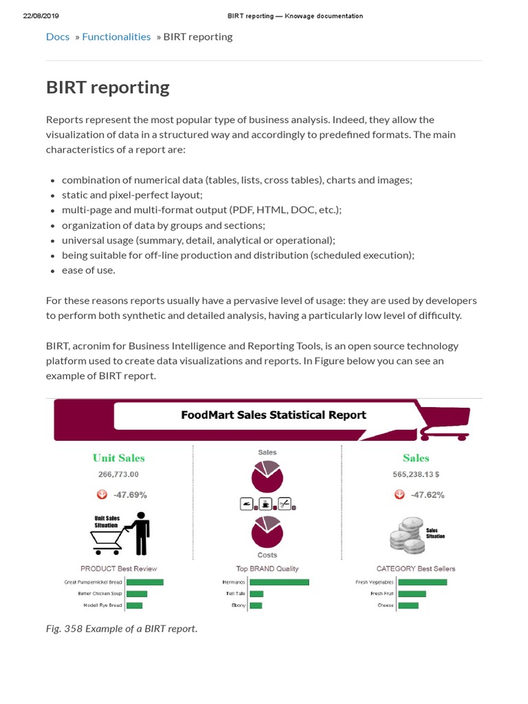 Birt Reporting Database _ Birt Report Utilisation – KGEXP