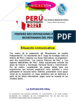 Preparo Mis Exposiciones para El Bicentenario Del Perú: Mg. Guisella Barrantes Cossio