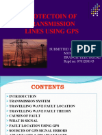 Protectoin of Transmission Lines Using GPS: Submitted By: Monalisha Dash Branch: Electrical Regd No: 0701208143