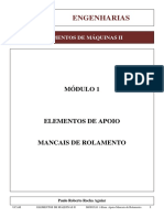 Módulo 1-Elem Maq Ii-Elem Apoio-Mancais de Rolamento