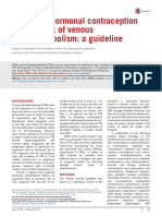 Combined Hormonal Contraception and The Risk of Venous Thromboembolism - A Guideline - 2016