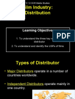 Film Industry: Distribution: Learning Objectives