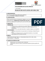 Ficha de Resumen Plan de Trabajo Santa Rosa de Lima 2021 MH