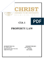 Property Law CIA 1