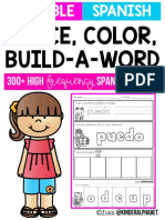 Trace, Color, Build-A-Word: 300+ HIGH Frequency Spanish Words