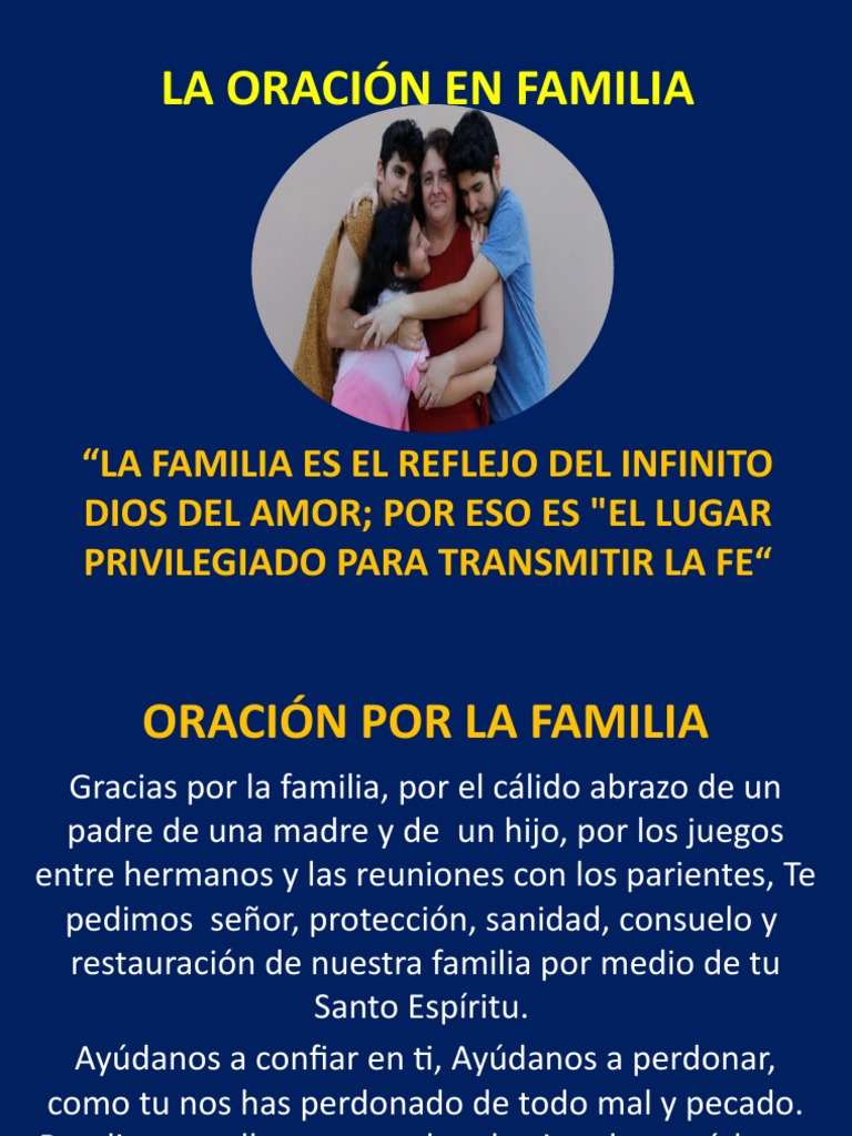 La Oracion en Familia | PDF | Oración | orador del Señor