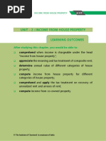 Unit - 2: Income From House Property: After Studying This Chapter, You Would Be Able To