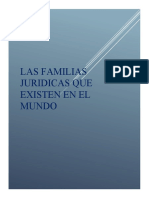 Las Familias Juridicas Que Existe en El Mundo