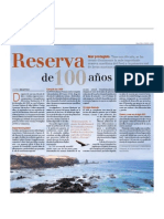 Articulo de El Comercio " Reserva de 100 años"