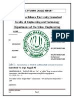 Department of Electrical Engineering: International Islamic University Islamabad Faculty of Engineering and Technology