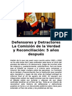 Reportaje Defensores y Detractores CVR