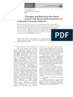 2018 UNIVERSAL RESULTADOS Suicidal Thoughts and Behaviours Prevalence