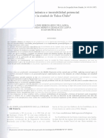 Morfodinámica e inestabilidad potencial de la ciudad de Talca-Chile