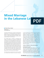 Mixed Marriages in Lebanese Law Face Legal Challenges