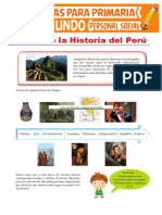 Épocas de La Historia Del Perú para Segundo Grado de Pimaria Compressed