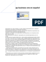 Manual de Sap Business One en Español