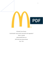 McDonald's Secret Formula:McDonald's Secret Formula: Can McDonalds' Business Model Be Replicated by Other Organizations?