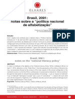 Análise da Política Nacional de Alfabetização