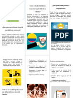 SEGURIDAD SOCIAL EN COLOMBIA Folleto