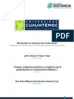 Impactos positivos y negativos de la globalización en Latinoamérica