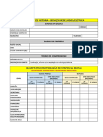 CHECK LIST de Vistoria para Aceite Dos Serviços de Rede Lógica - Elétrica - 06-07-2021