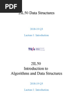 2IL50 Data Structures: 2018-19 Q3 Lecture 1: Introduction