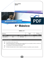 Prueba - 288 - 4° Básico - B - Matemática (N° 439) - 12076