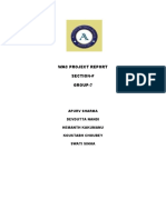 Wac Project Report Section-F Group-7: Apurv Sharma Devdutta Nandi Hemanth Kakumanu Koustabh Choubey Swati Sinha