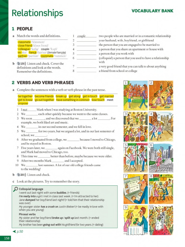 Relationships Vocabulary Bank Pdf