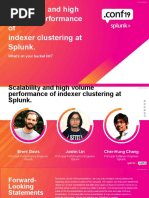 Scalability and High Volume Performance of Indexer Clustering at Splunk