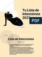 Tu Lista de Intenciones 2021