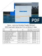 Print Out e - Sikap Kenaikan Pangkat PNS April 2020 Gol Iv Dan Iii