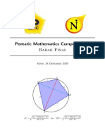 Pentatic Mathematics Competition X - Babak Final
