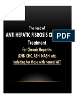 The Need of Anti Hepatic Fibrosis Cirrhosis Treatment For Chronic Hepatitis CHB CHC Ash Nash Etc Including For Those With Normal Alt